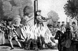 stake burned burning bruno giordano medieval inquisition burnt there burn death february hell christian courage martyr era got when 1600